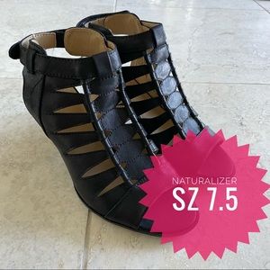Naturalizer Black Talan Sandals sz 7.5